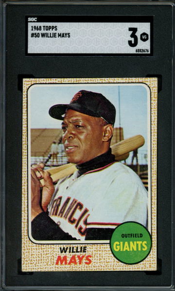 1968 Topps Willie Mays #50 SGC VG 3