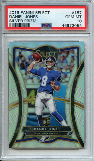Daniel Jones Select Premier Silver PSA 10