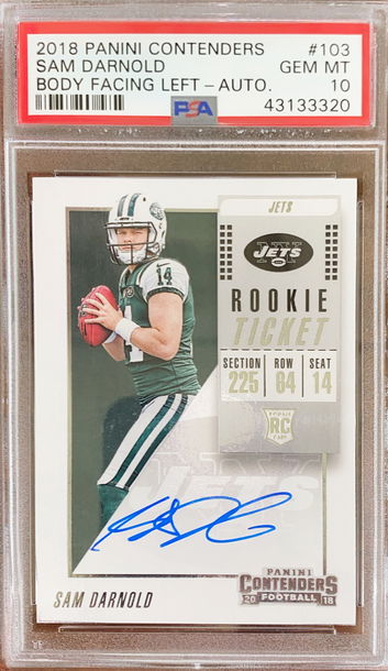 Sam Darnold contenders auto 