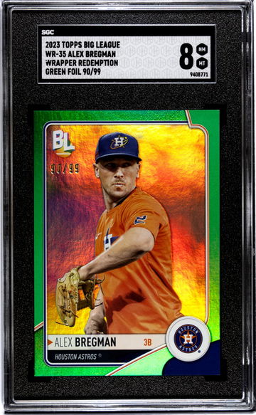 2023 Topps Big League #WR-35 Alex Bregman Wrapper Redemption /99 SGC 8