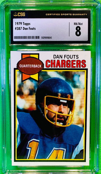 TE2: 1979 Topps #387 Dan Fouts CSG NM/Mint+ 8