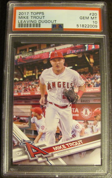 2017 Topps Mike Trout Leaving Dugout PSA 10 Gem-Mint