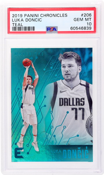 2019 Panini Chronicles Essentials Teal Luka Doncic #206 PSA 10
