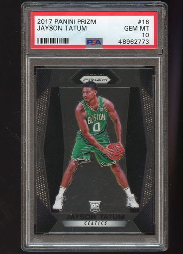  2017-18 Panini Prizm Jayson Tatum ROOKIE RC #16 PSA 10 GEM MINT Celtics