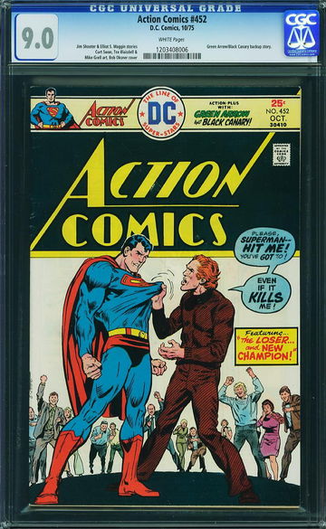 ACTION COMICS #452, CGC 9.0 VFNM