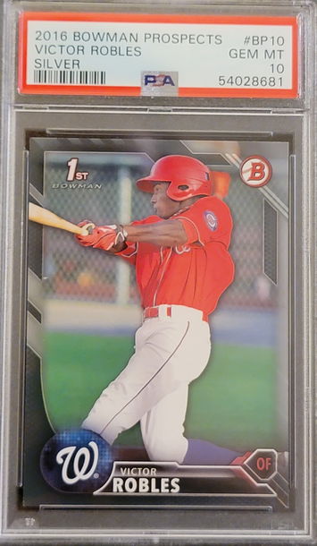 2016 Bowman Prospects #BP10  Victor Robles SILVER PSA 10 POP 1 OF 1
