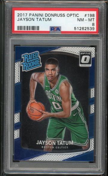 2017 Optic Jayson Tatum PSA 8 