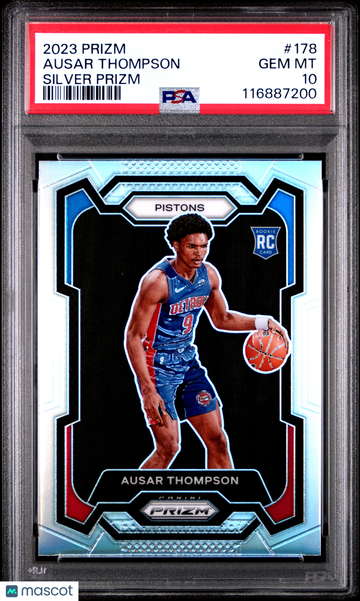 2023 Panini Prizm Ausar Thompson #178 Silver PSA 10