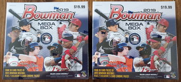 2019 Bowman Baseball Mega Box (2 Boxes)