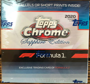 2020 F1 Topps Chrome Sapphire Edition Formula 1 Hobby Box Factory Sealed