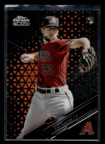 2020 Topps Chrome Black Zac Gallen #53 RC /25