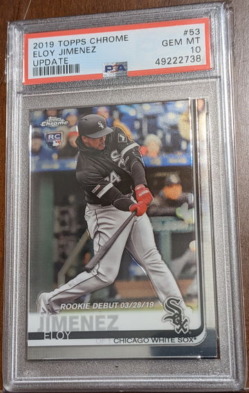 2019 Topps Chrome Update Eloy Jimenez PSA 10
