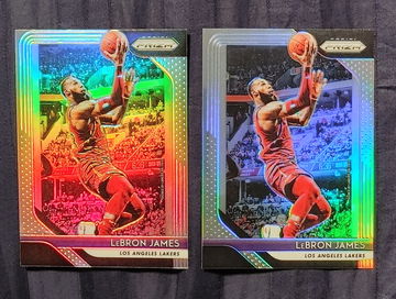 2x Lot! 2018-19 Prizm Silver LeBron James