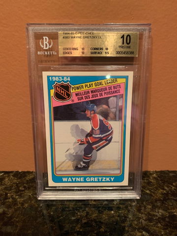 1984-85 O-PEE-CHEE OPC Wayne Gretzky #383 LL BGS 10 Pristine (Pop of 7) *RARE*