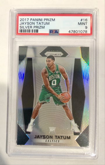 2017 Jayson Tatum Silver Prizm #16 PSA 9