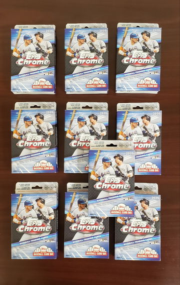 2020 Topps chrome hanger box sealed - lot of 10