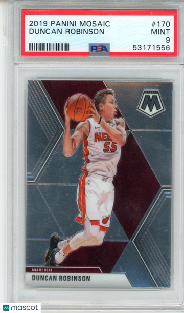 2019 Panini Mosaic Duncan Robinson #170 PSA 9