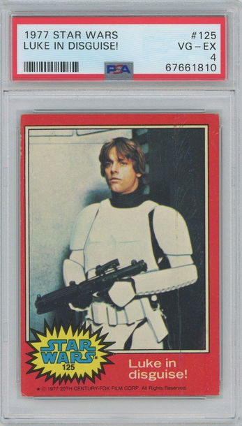 1977 Star Wars Luke Skywalker Luke In Disguise! #125 PSA 4