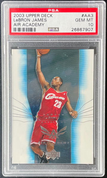 2003 Upper Deck Lebron James Air Academy PSA 10