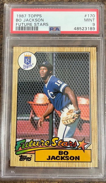 Bo Jackson 1987 Topps RC PSA 9 Mint 