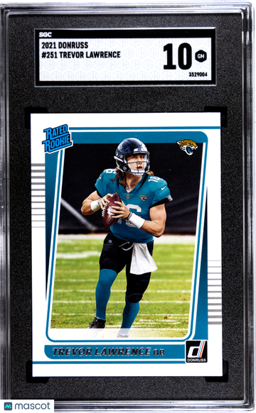 2021 Donruss Trevor Lawrence #251 Rated Rookie SGC 10