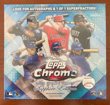 2020 Topps Chrome Update Series Sapphire Edition Box