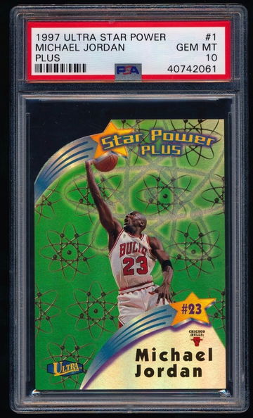 Michael Jordan 1997 Ultra Star Power Plus PSA 10
