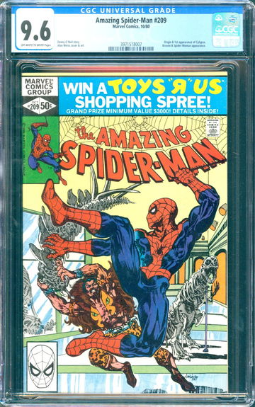 Amazing Spider-Man #209 (1980) CGC 9.6 -- O/w to white; 1st & origin of Calypso