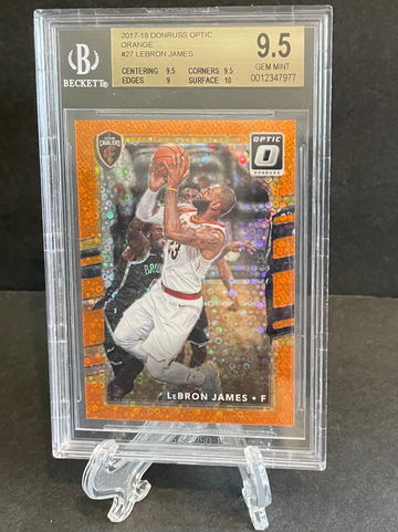 2017 Lebron James Donruss Optic Orange Disco Prizm /193 BGS 9.5 Gem Mint