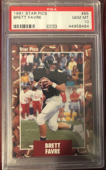 1991 Star Pics Brett Favre #65 Rookie Card PSA 10
