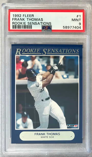  Frank Thomas  1992 Fleer Rookie Sensations #1 - PSA 9 Mint - Chicago White Sox