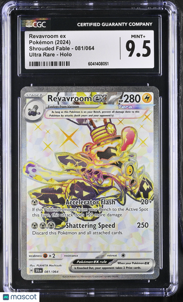 2024 Pokémon Shrouded Fable Revavroom ex Ultra Rare CGC 9.5 #081/064