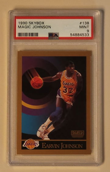 1990 SKYBOX #138 MAGIC JOHNSON PSA 9 MINT