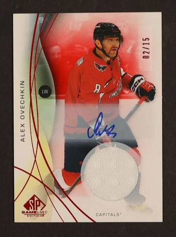 2024 Upper Deck SP Game Used #107 Alex Ovechkin Patch Auto /15