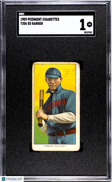 1909 Piedmont Cigarettes (T206) Ed Karger SGC 1