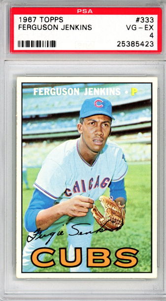 1967 TOPPS FERGUSON JENKINS PSA 4