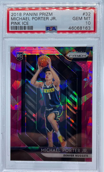 2018 Panini Prizm Michael Porter Jr. PINK ICE PSA 10 GEM-MINT