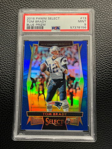 PSA 9 - Tom Brady 2016 Select /149 Blue Prizm 
