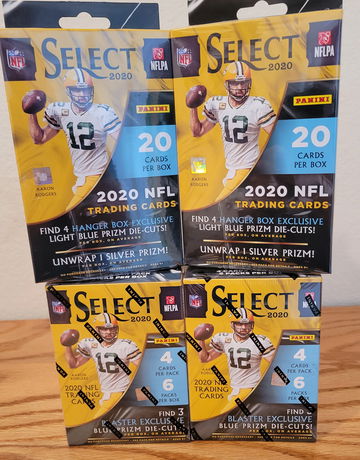 2020 Select NFL 2 blasters / 2 hangers