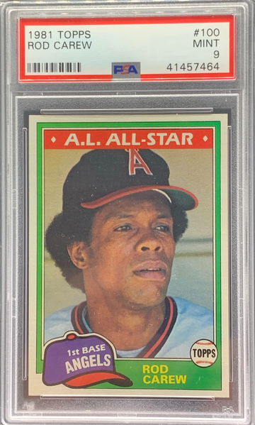 1981 Topps Rod Carew PSA 9