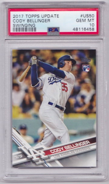 2017 Topps Update Cody Bellinger Rookie PSA 10