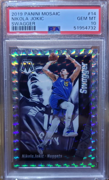2019 Mosaic Nikola Jokic Swagger 14 PSA 10 Gem-Mint