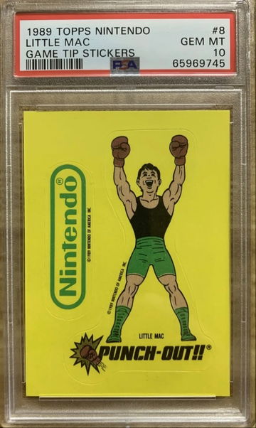1989 Topps Nintendo Little Mac Punch NES Game Tip Sticker PSA 10 Gem Mint pop 11
