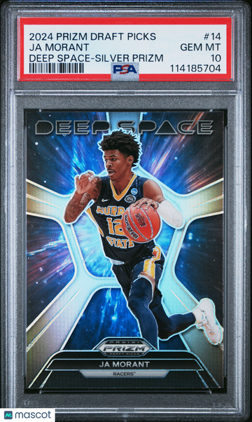 2024 Panini Prizm Draft Picks Deep Space Ja Morant #14 Silver PSA 10