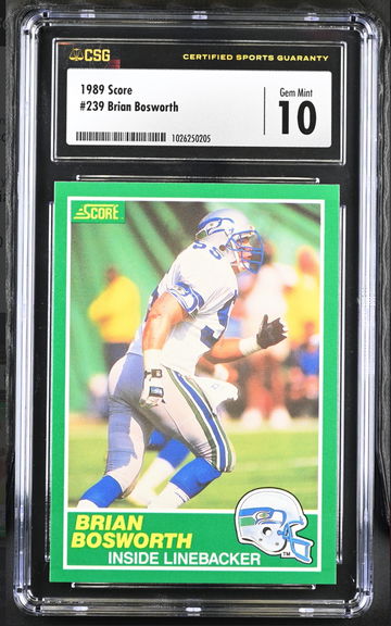 1989 SCORE BRIAN BOSWORTH CSG 10 POP 1