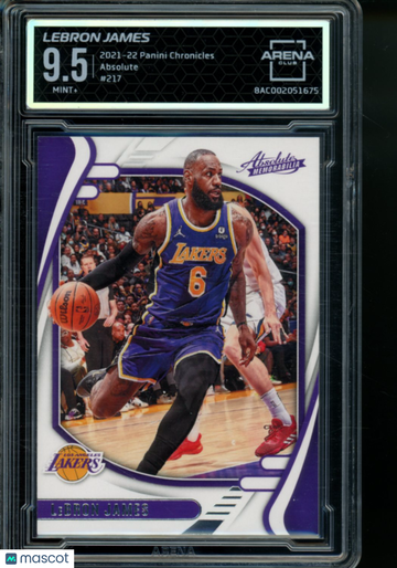 2022 2021-22 Panini Chronicles Absolute LeBron James #217 Arena Club 9.5