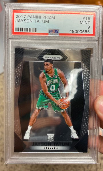 Jayson Tatum Prizm Rookie PSA 9