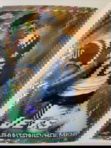 2010 Topps Chrome Football Xfractor #C127 Santonio Holmes Jets Steelers