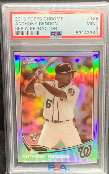 2013 Topps Chrome Anthony Rendon Rookie Sepia Refractor /75 PSA 9