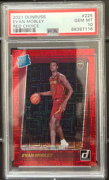 2021 Donruss Evan Mobley Rookie Choice Red  /99 PSA 10 GEM MINT